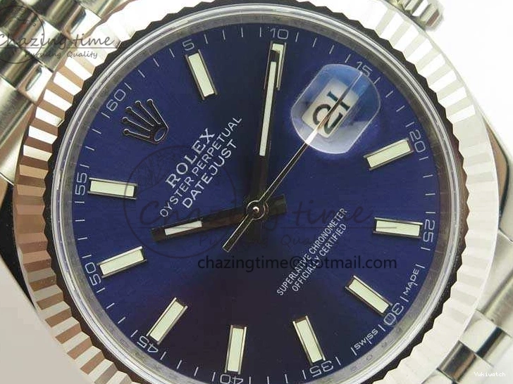 Stick Blue On Best 1:1 126334 REF SS DateJust Version Bracelet Markers New Jubilee A3235 Dial Edition 0301